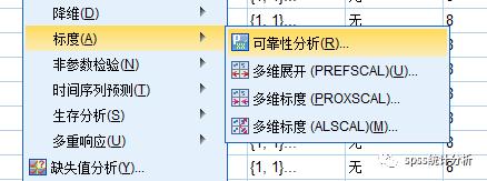 信度分析的原理与SPSS操作