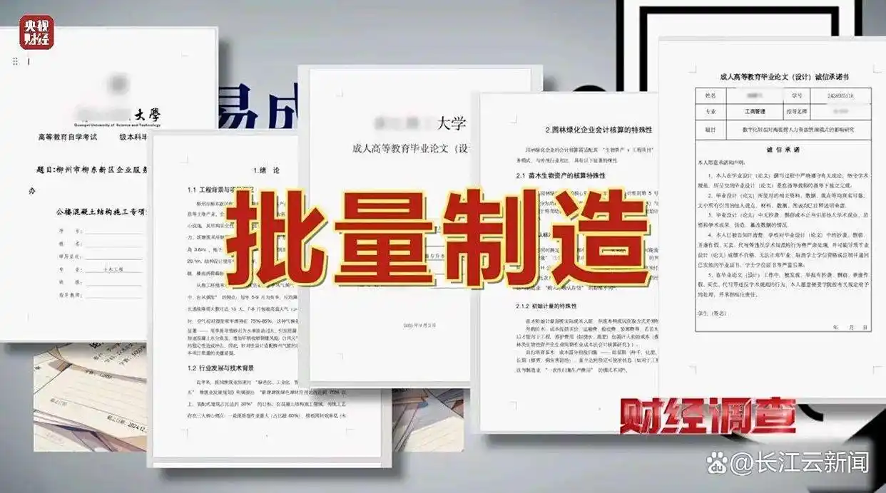 网络“暗语”接单 批量造假！曝光论文“黑工厂”