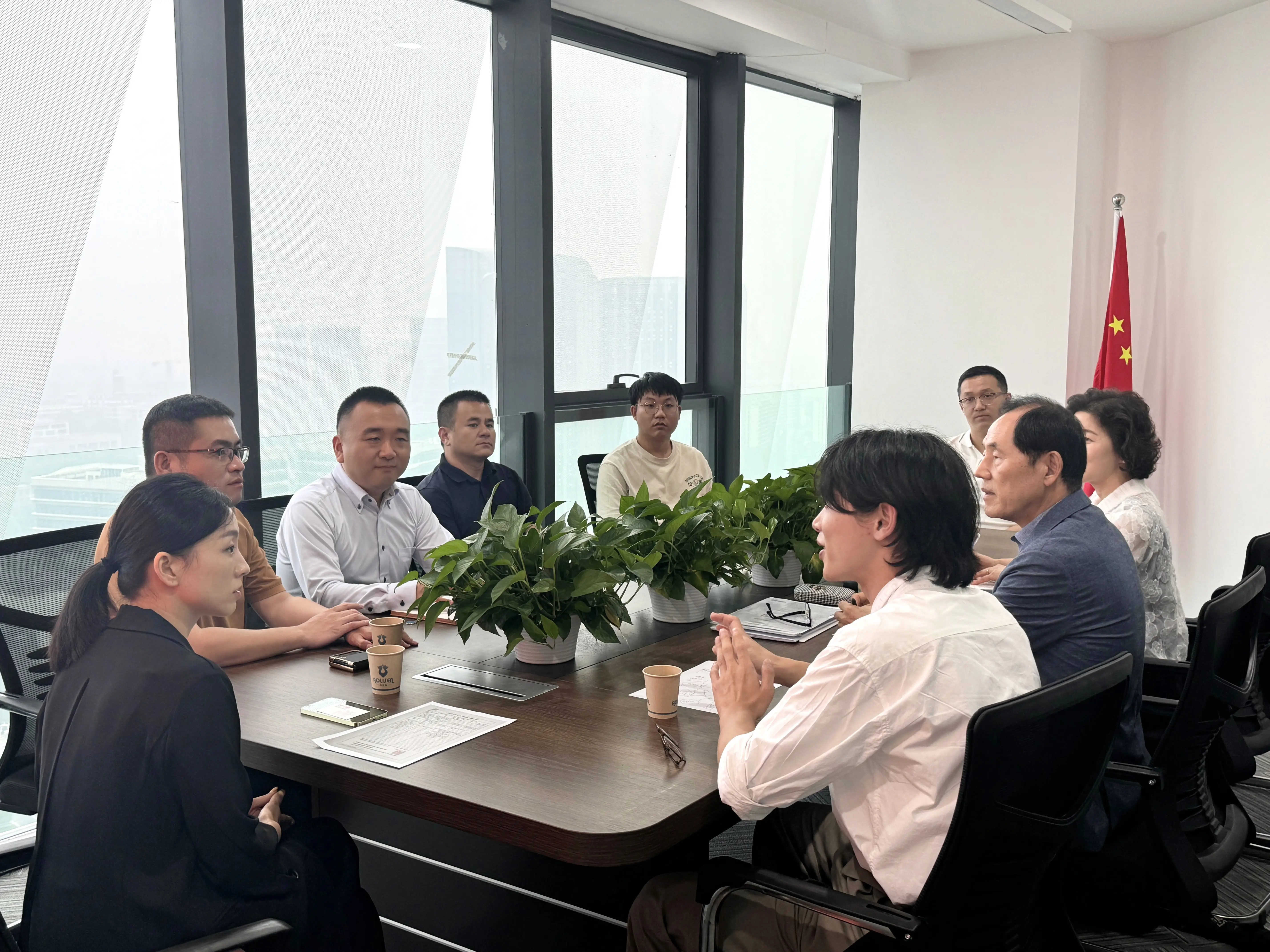 韩国OMI-ONE公司金社长携团队莅临北京澳里森公司共绘合作新蓝图