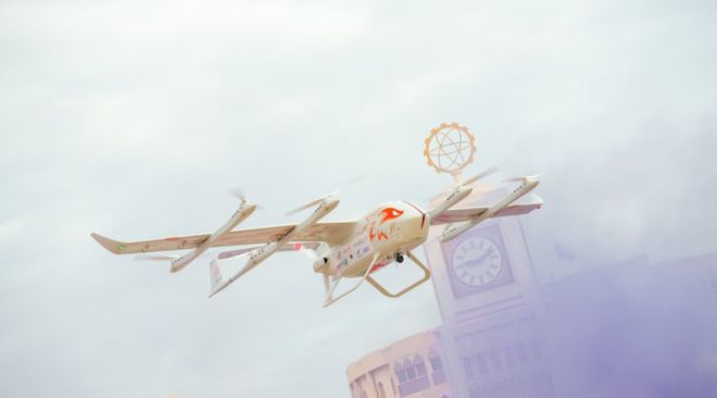 中东首飞 | 天空之桥跨越瀚海山巅——飞鹏大型无人机在中东实现首次物流运输飞行