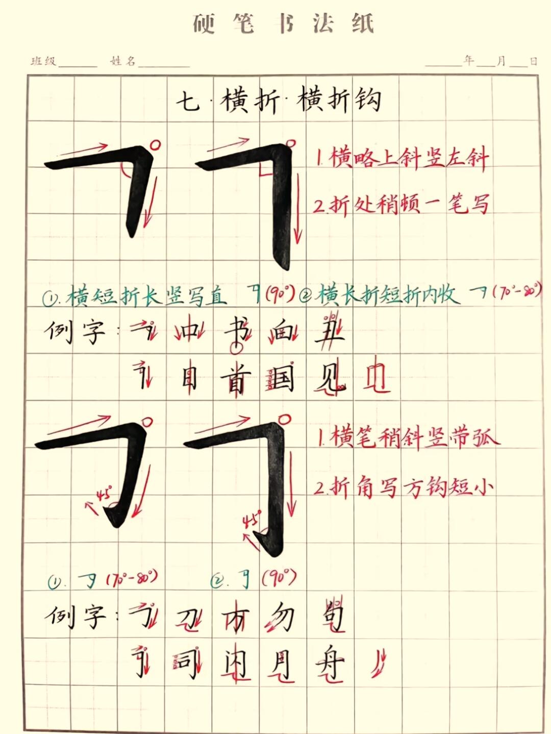 硬笔书法入门：9大基础笔画拆解，手把手教你写好每一笔