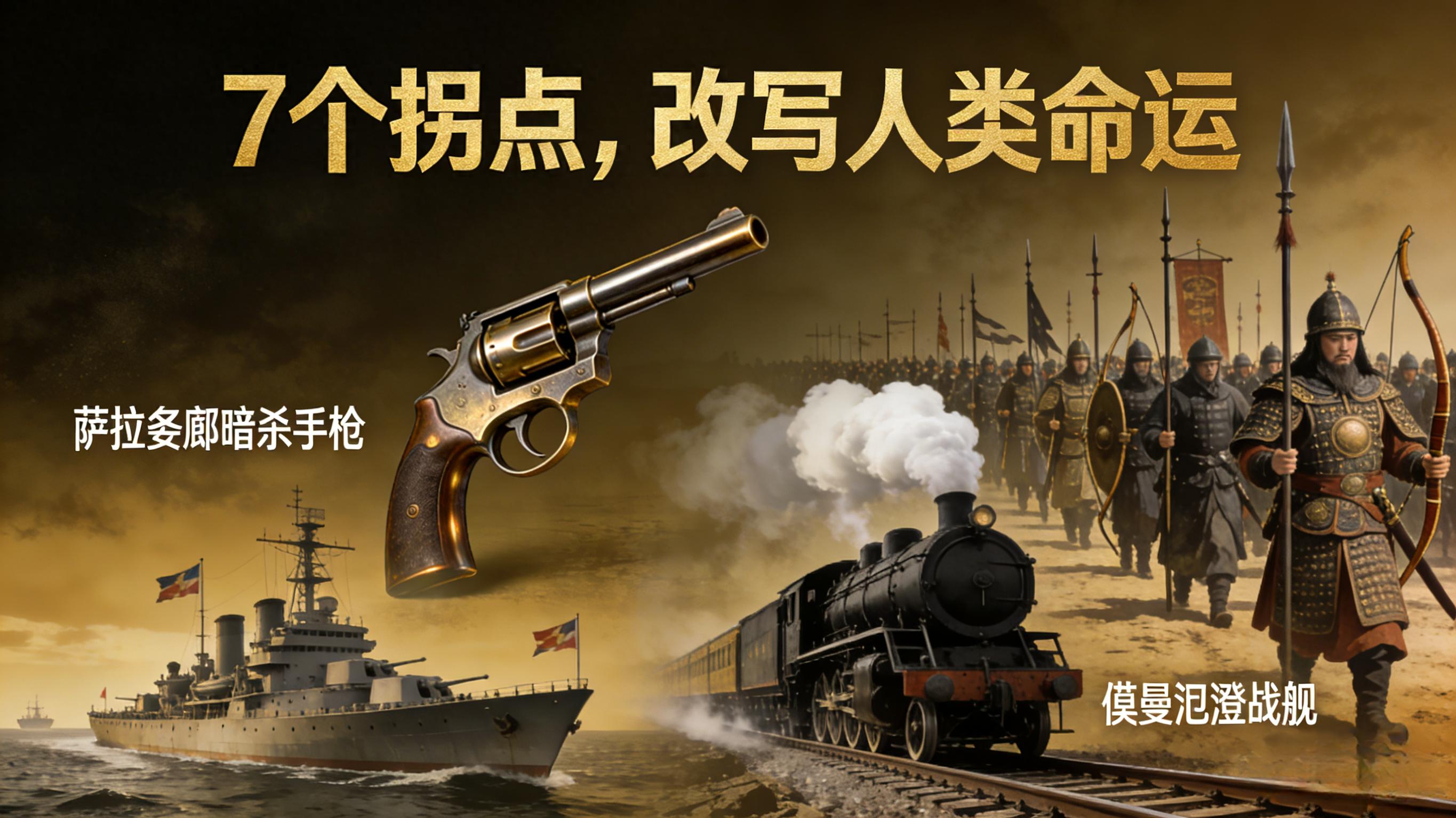 历史的7个致命拐点：一场胜利拖垮王朝，一颗子弹点燃全球战火