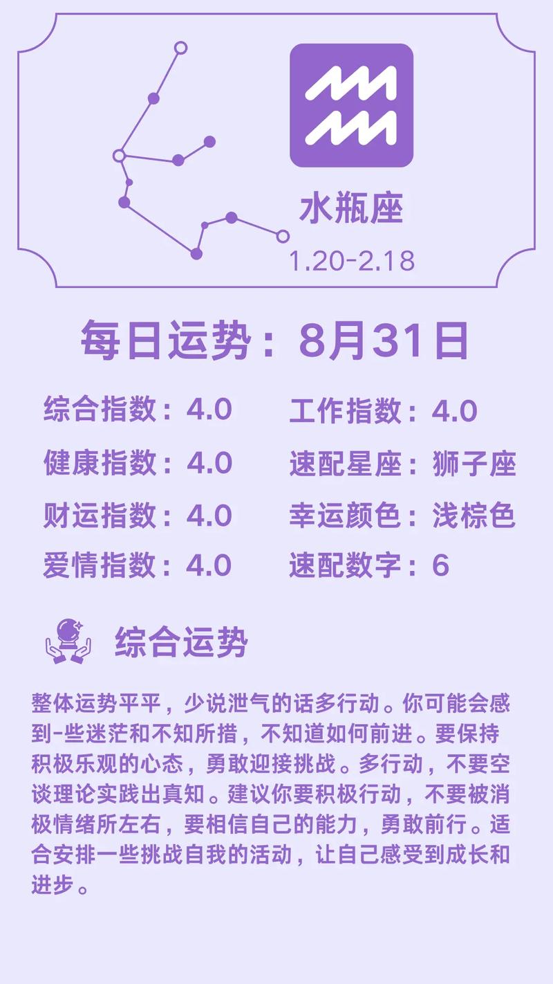 日运测算：十二星座2026年8月1日运势播报