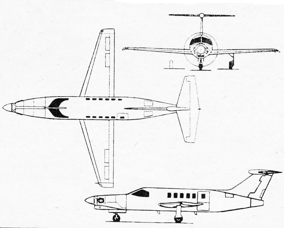 有趣的飞行器25-前拉后推的公务机 AJI湾流 盗贼 400/500