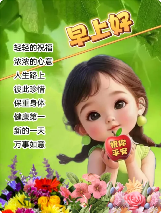 今日最新版早上好表情图片大全，金秋岁月，平安幸福
