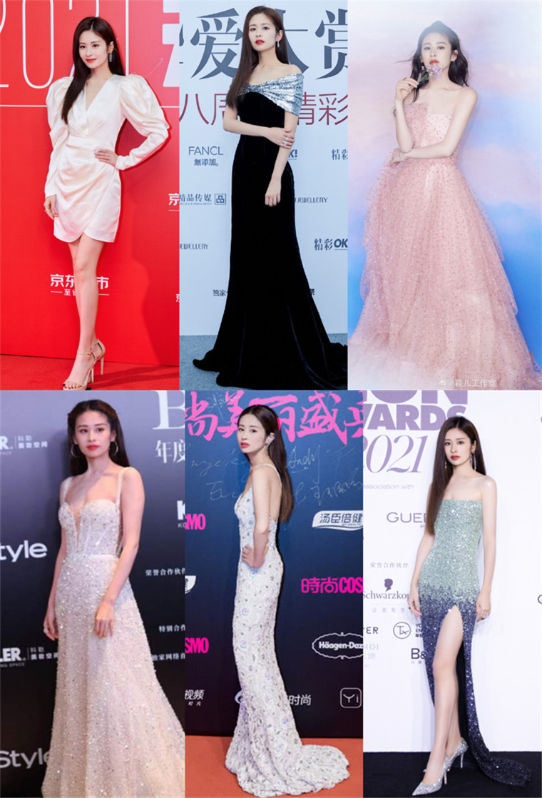 北京时装周，颖儿吉娜仙女裙甜美，姚安娜国风礼服大气却增龄？