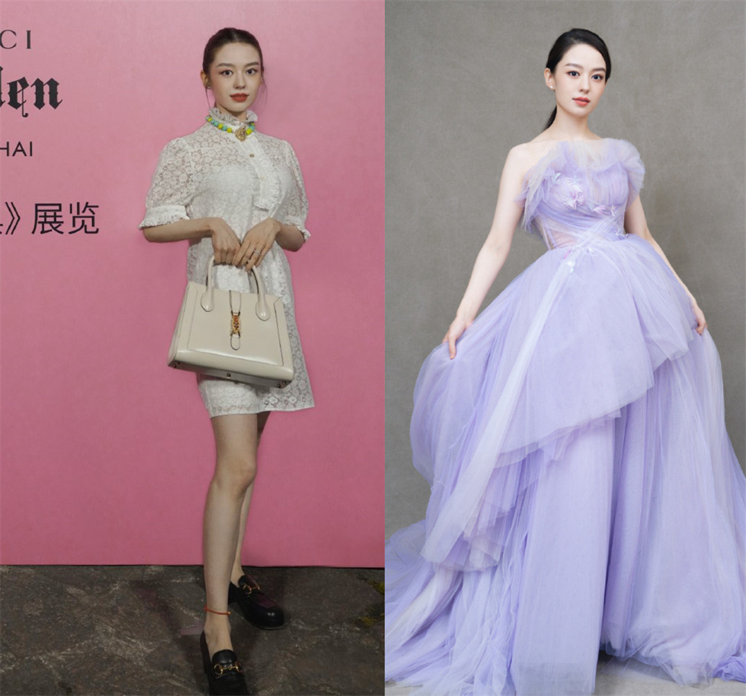 北京时装周，颖儿吉娜仙女裙甜美，姚安娜国风礼服大气却增龄？