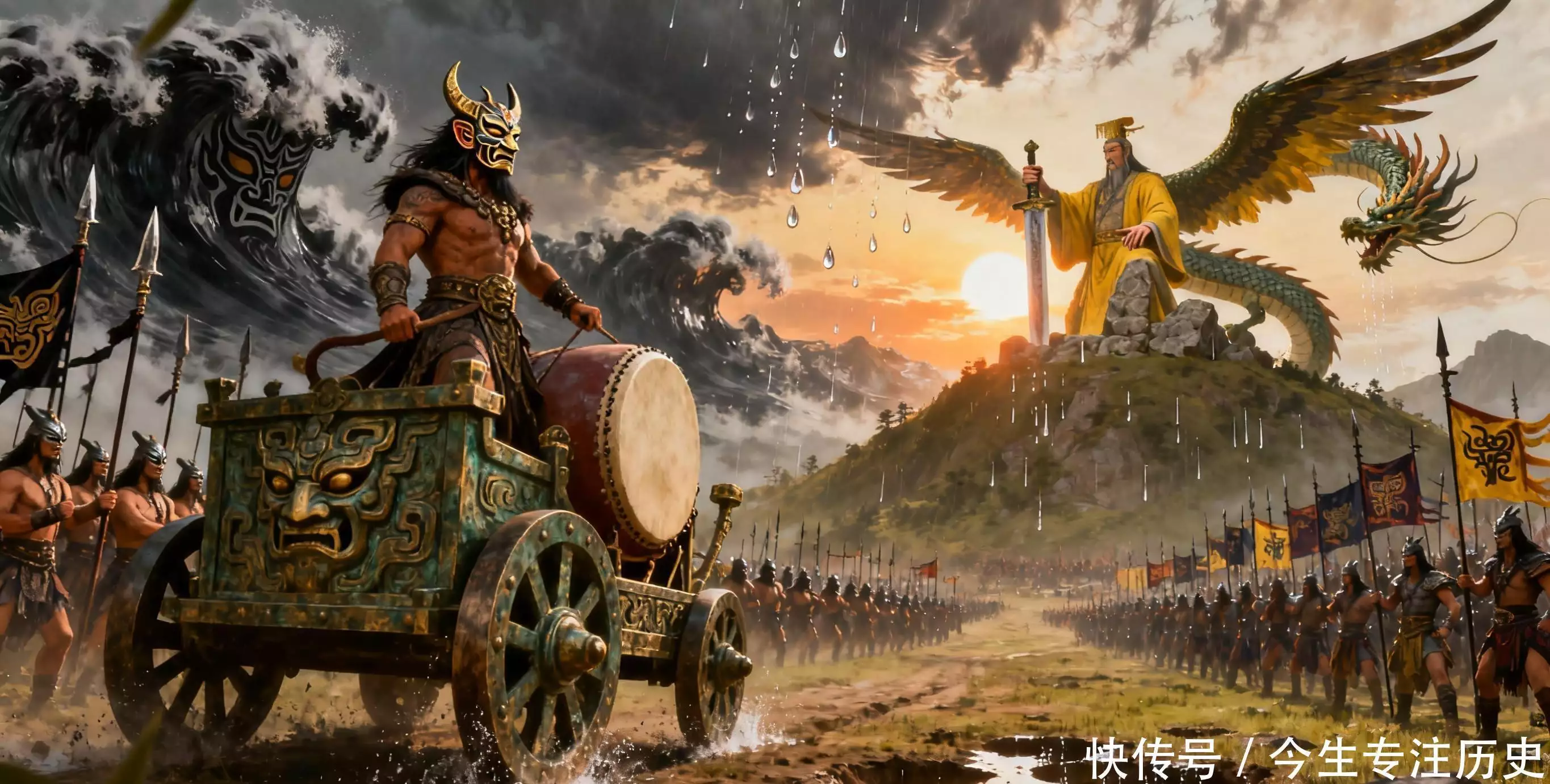 涿鹿惊世：应龙吞江覆九黎，女魃焚穹诛蚩尤！神战之华夏开天密码