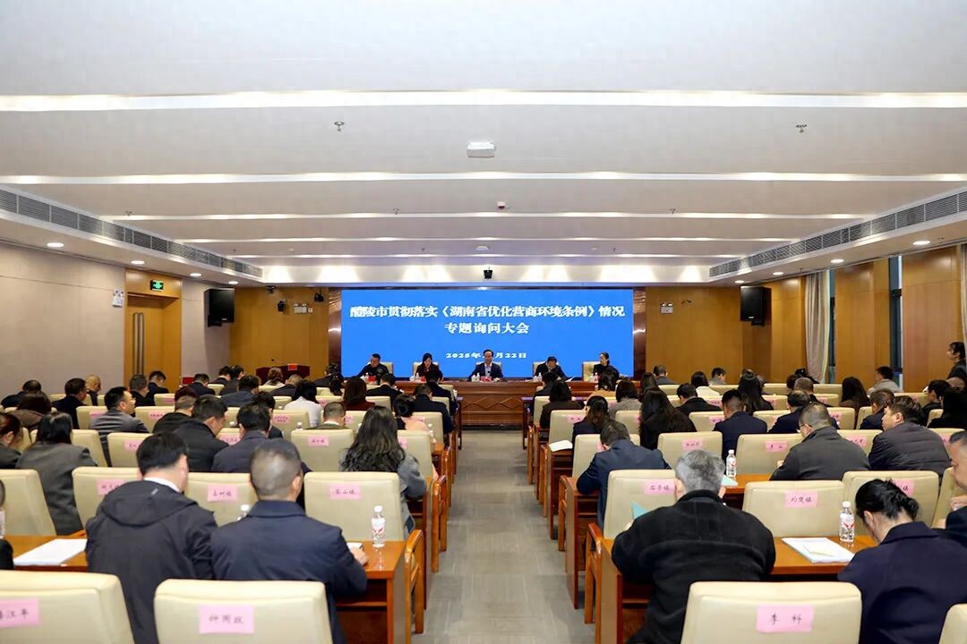 醴陵市:专题询问“五查五问五看”,推动营商环境持续优化
