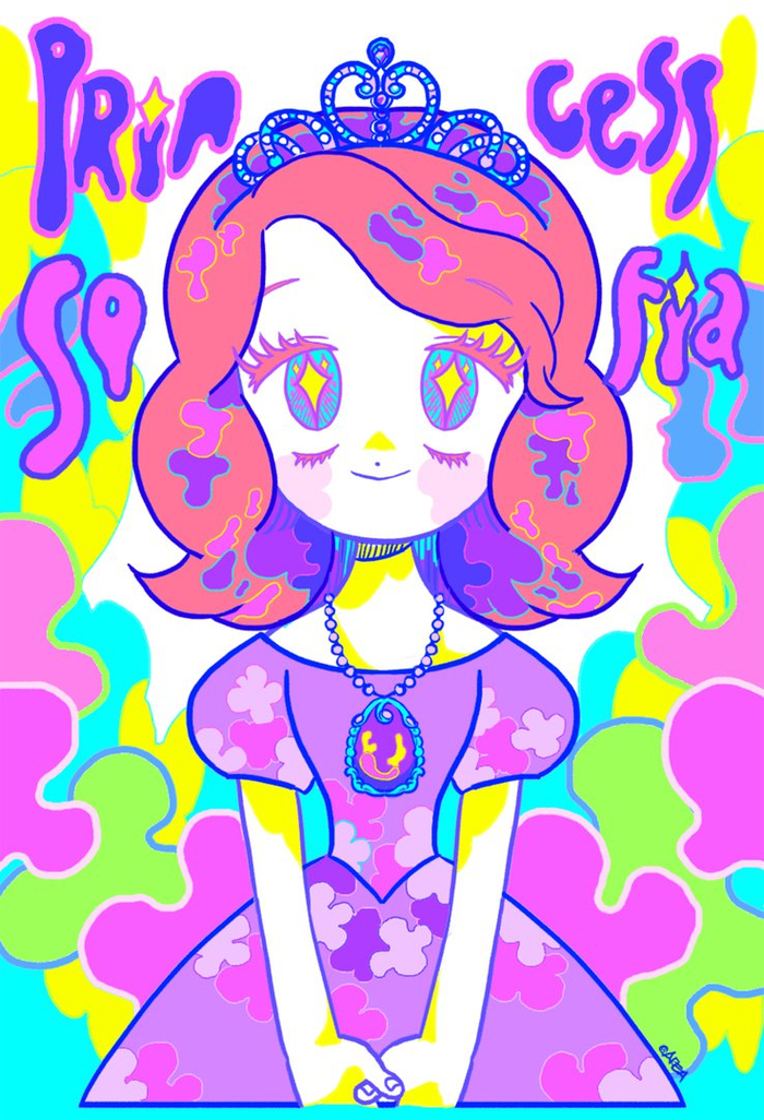 小公主苏菲亚同人美图 安柏和苏菲亚 你一定会喜欢！