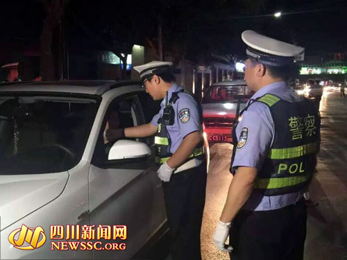 宜宾县公安交管大队持续开展酒驾整治行动