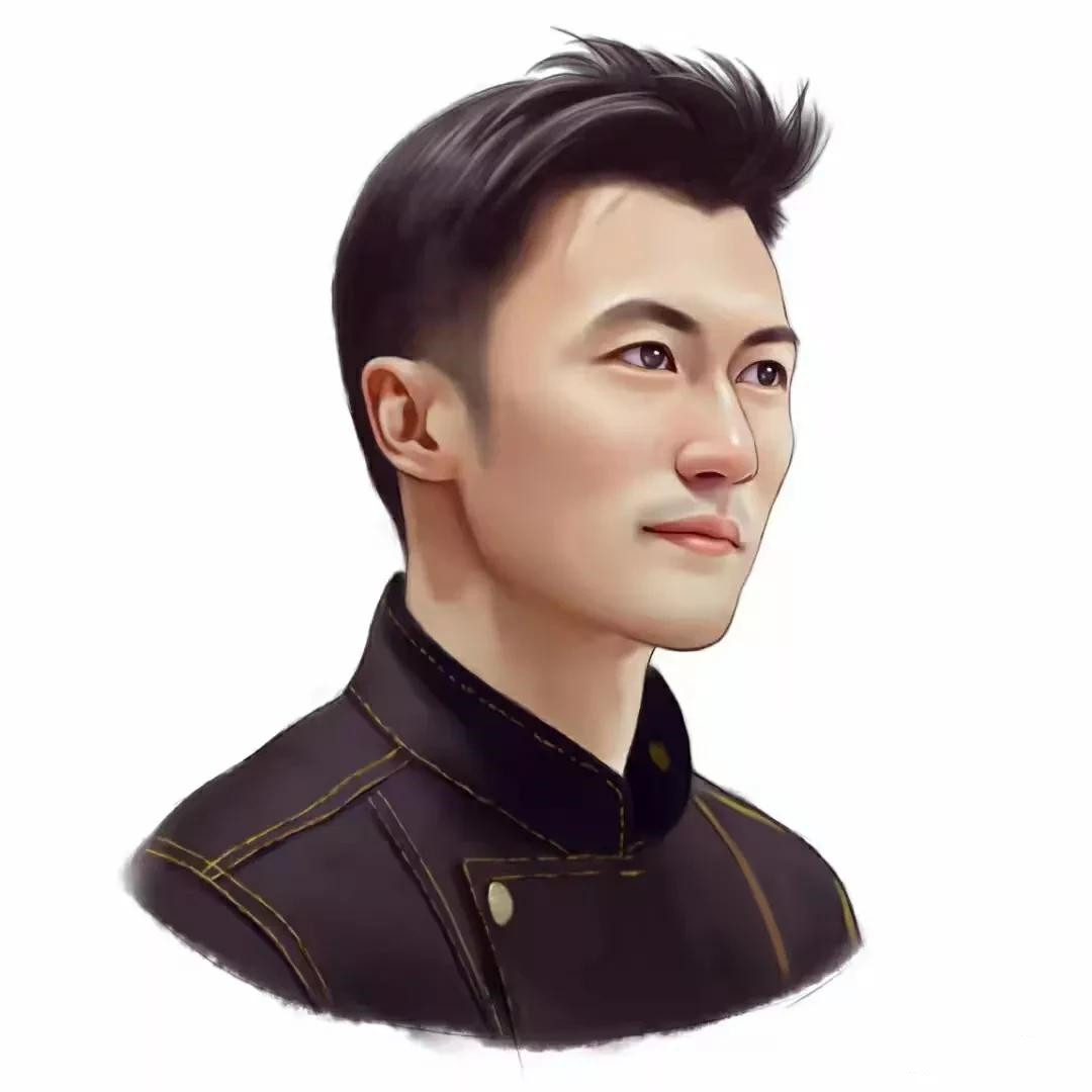 手绘微信头像男成熟稳重，头像图片微信手绘极简线条