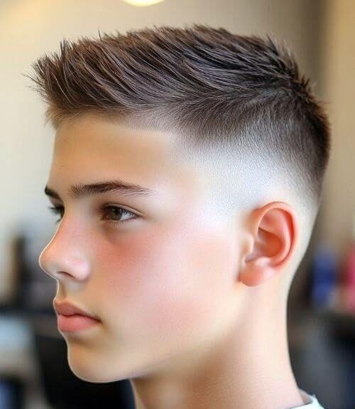小男孩发型有多绝？渐变、刻痕……把童真和潮流焊死在头上