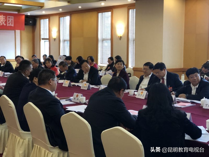 2019昆明“两会” | 程连元参加五华官渡代表团分组审议强调：教育优先发展是一个长期战略