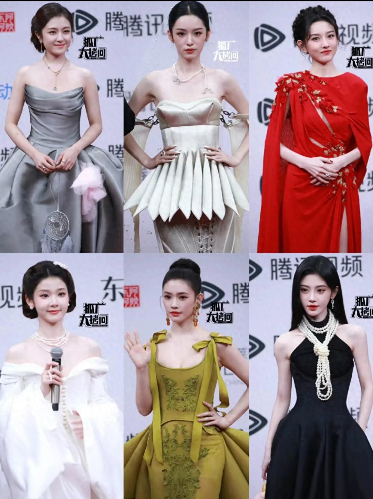 星光大赏红毯女星生图比拼：宋茜衣服廉价，秦岚憔悴，只有她赢了