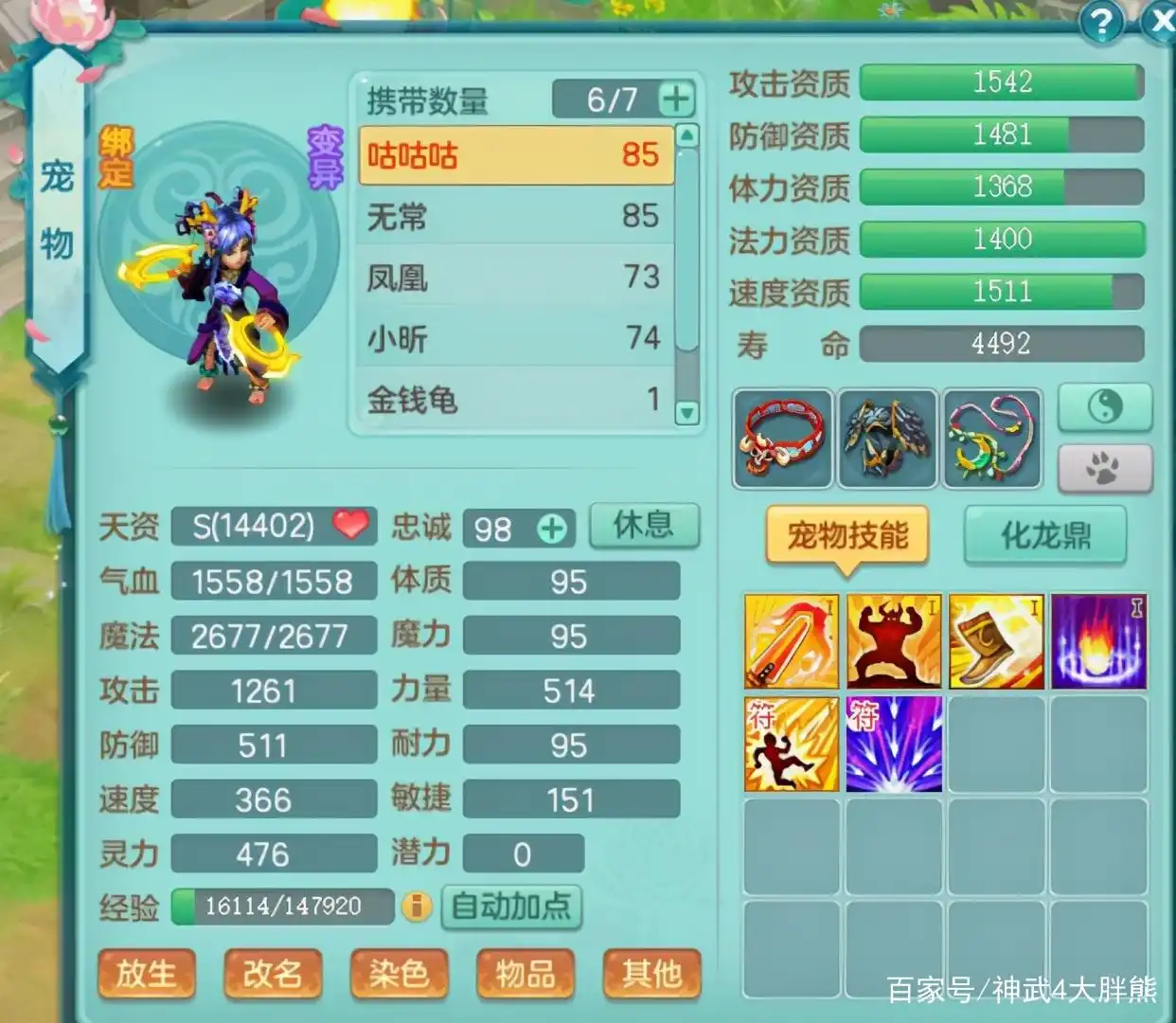 高级必杀红心猫女领衔！盘点《神武4》电脑版玩家的信仰宠物