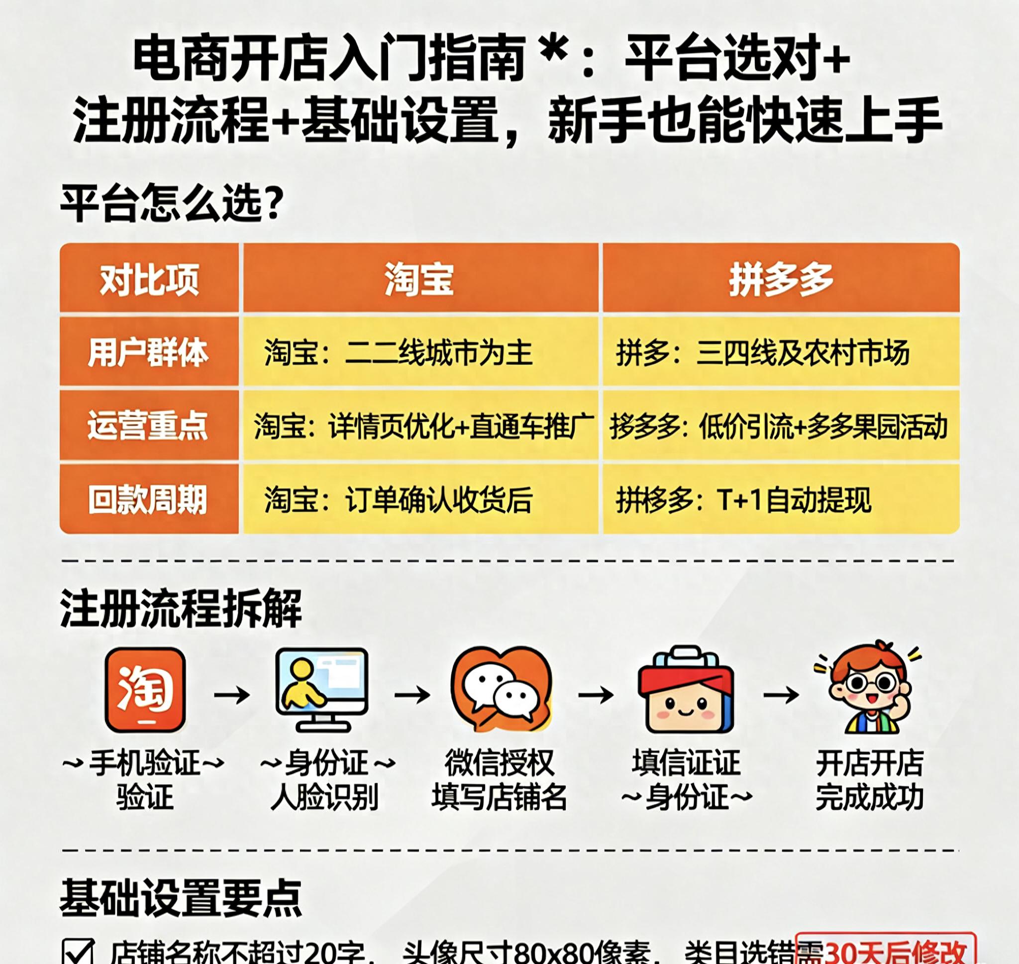 网店开设基础步骤全解析