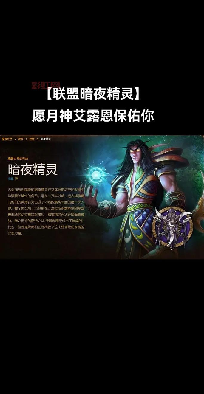 深入了解魔兽世界精灵文化：暗夜精灵、高等精灵与血精灵的故事