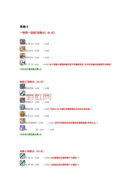 冒险岛幻影职业加点攻略：技能选择与最佳加点方案