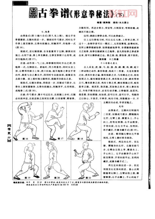 [形意拳出招表：完整招式解析及实战技巧]