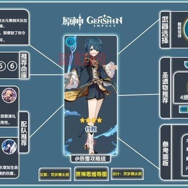 行秋武器圣遗物搭配推荐：最强组合助力伤害提升