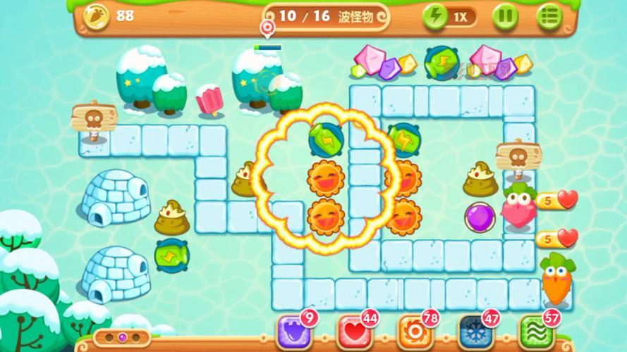 保卫萝卜1海洋攻略第10关，平民玩家也能拿金萝卜的通关方法