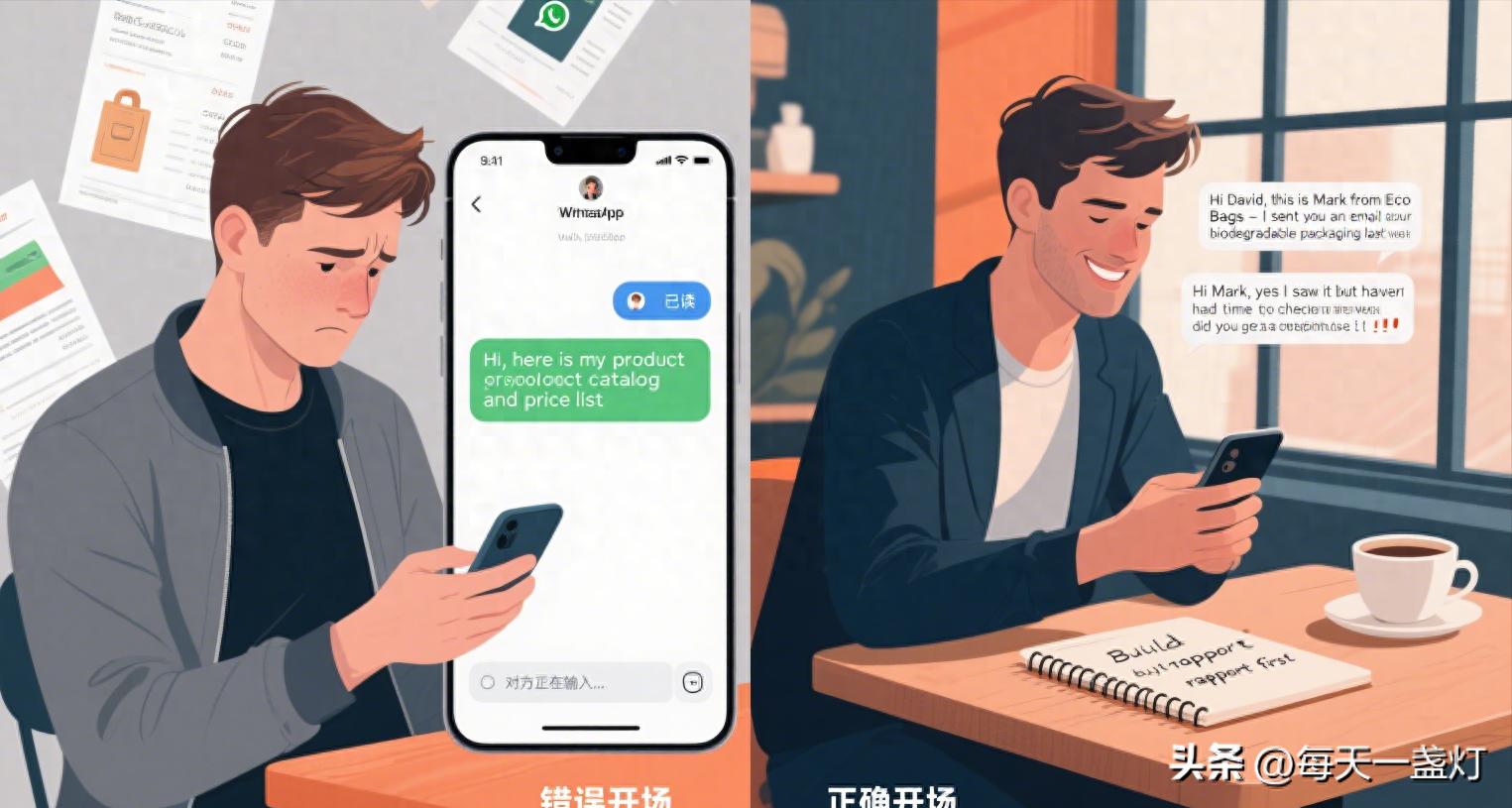 加了客户WhatsApp，却聊不下去？90%你忽略了这3步
