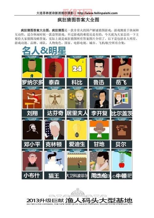 疯狂猜图全关卡答案解析，挑战你的智力极限