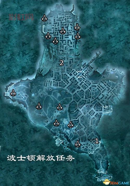 掌握刺客信条3 狩猎地图，快速解锁全部挑战