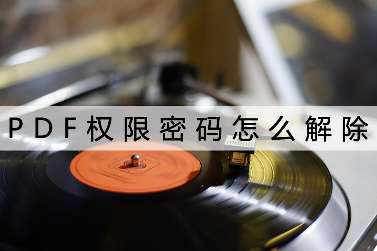 PDF权限密码怎么解除？在电脑上就用这个方法