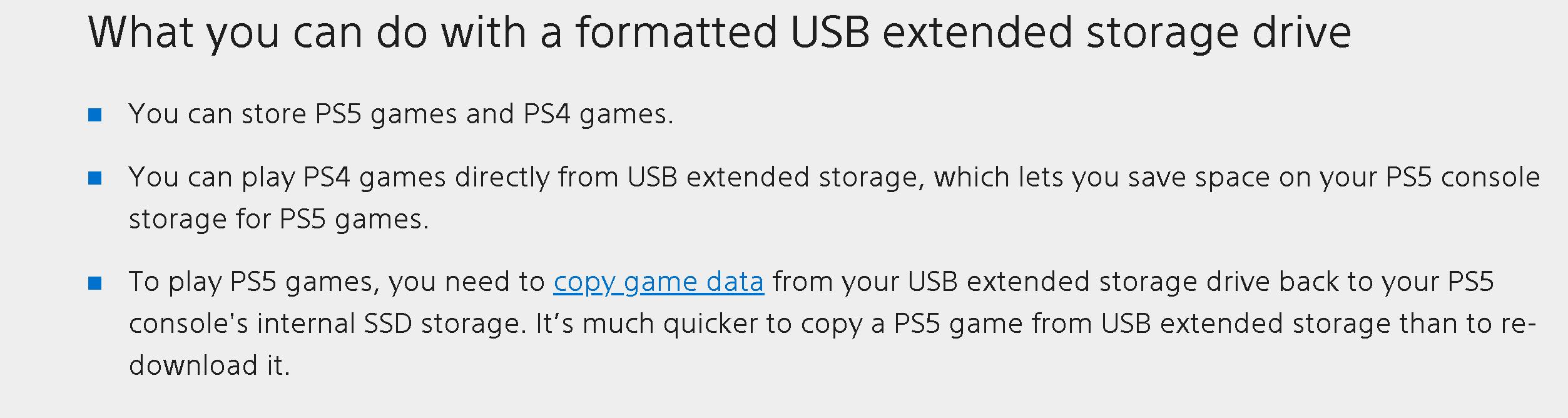 为什么你不能在移动硬盘上玩PS5游戏?