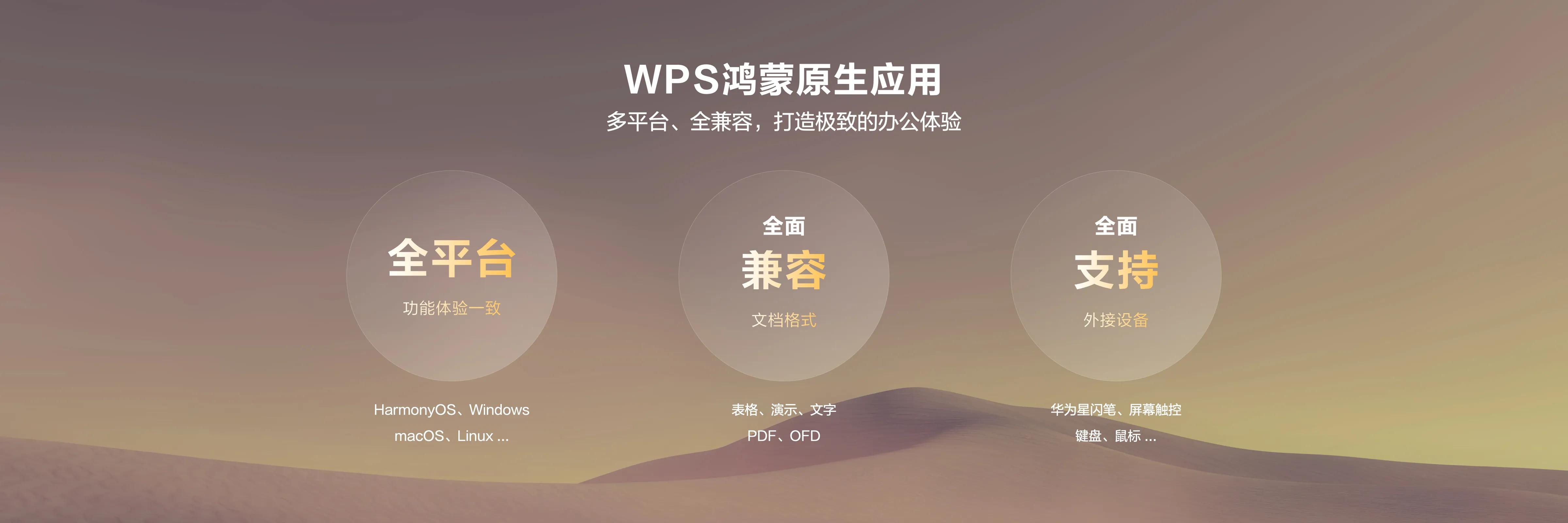 鸿蒙原生版WPS移动版效率拉满！支持一键登录、跨端创作等功能