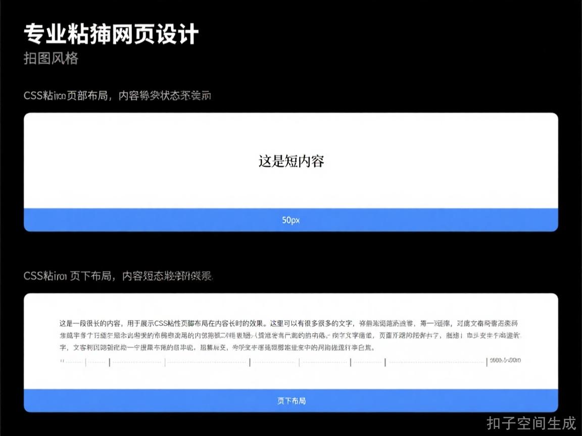 CSS粘性页脚布局：从Flexbox到Grid的现代实现指南