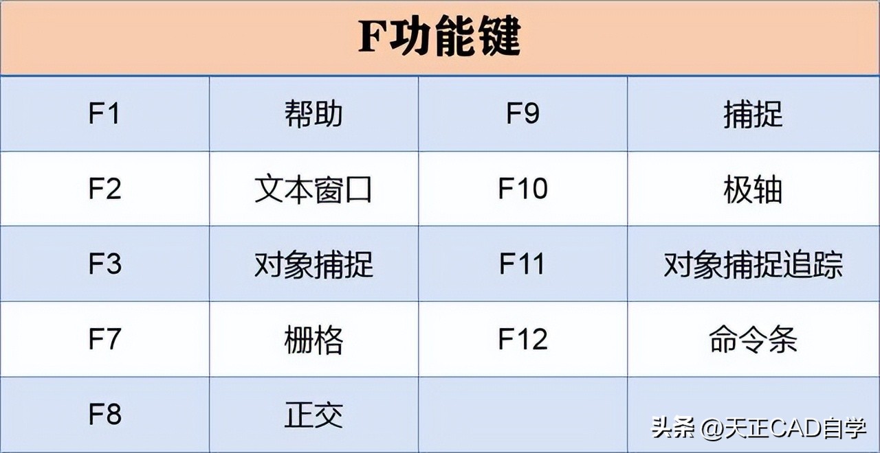 入门CAD+天正建筑必备 28个快捷键+5个命令，让你瞬间成为CAD高手