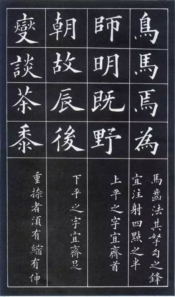 黄自元楷书间架结构九十二法,建议收藏!