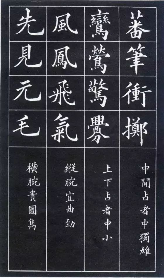 黄自元楷书间架结构九十二法,建议收藏!