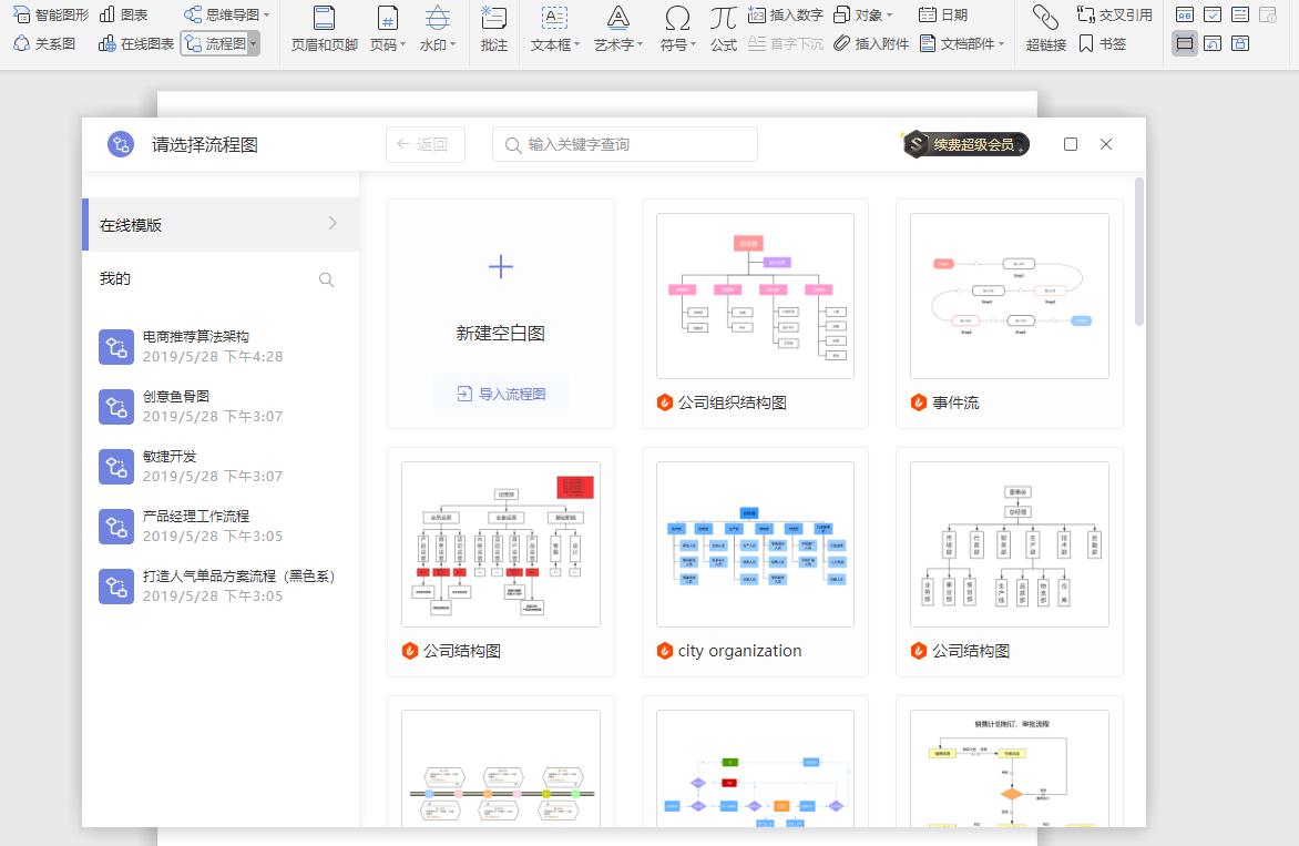 WPS还可以插入流程图？1秒就可以制作高大上的流程图，太逆天