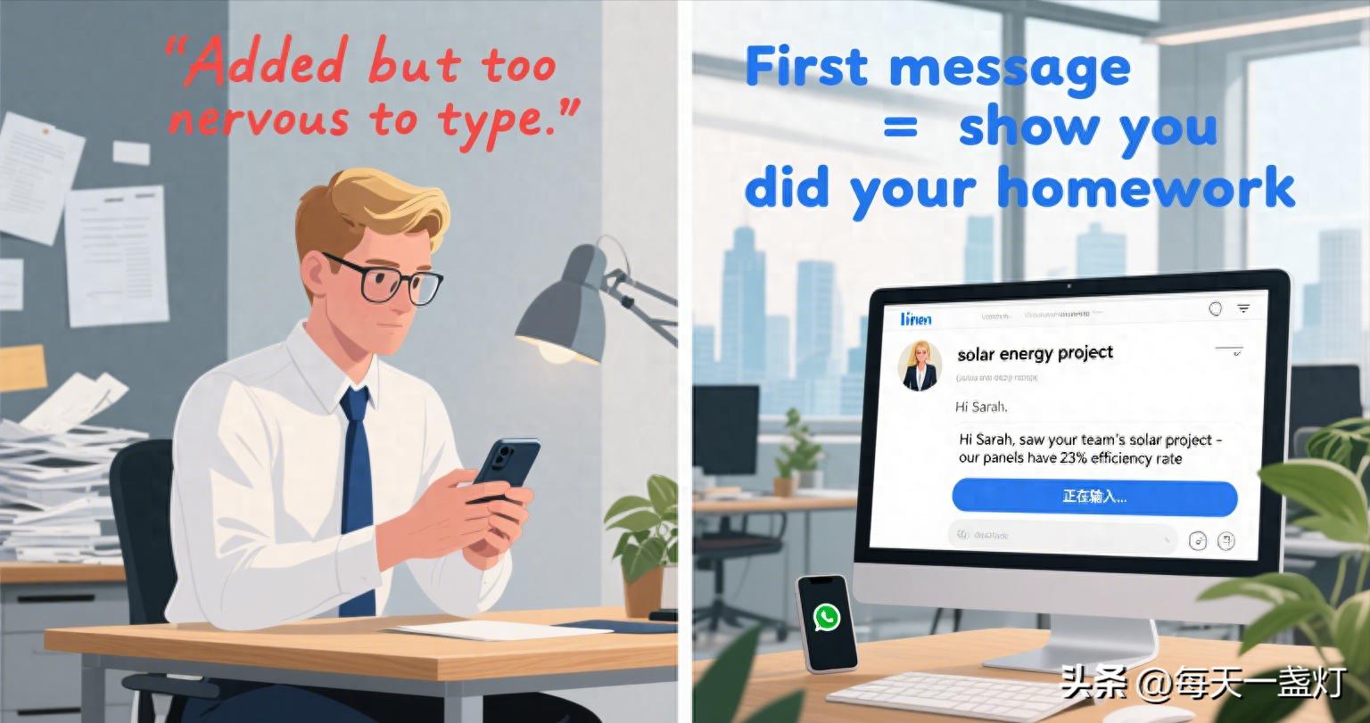 WhatsApp加了客户，不敢开口？90%的新人都卡在这！
