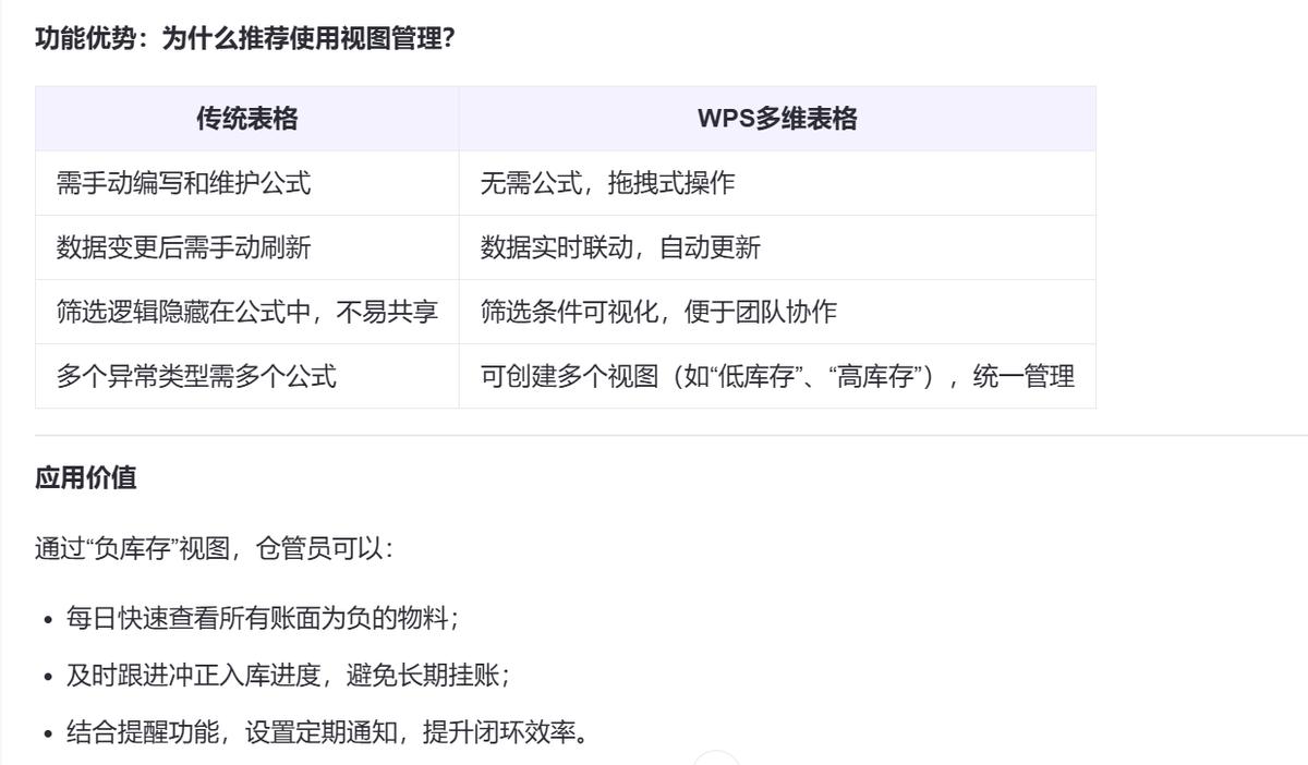 还在为库存公式头疼？用WPS多维表格点几下就搞定