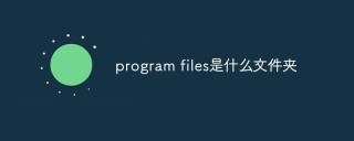 program files是什么文件夹