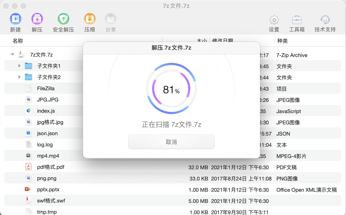Mac解压缩软件测评，推荐解压Rar，7Z, winzip的解压神器，Mac免费解压缩软件下这足够