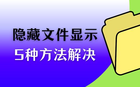 隐藏文件夹怎么显示？5种方法让你的隐藏文件无处遁形
