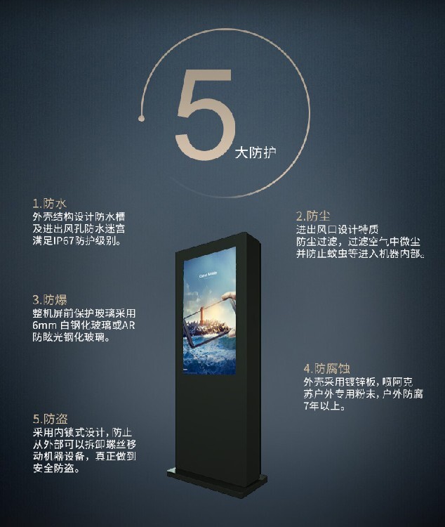 武汉43寸户外触摸广告机