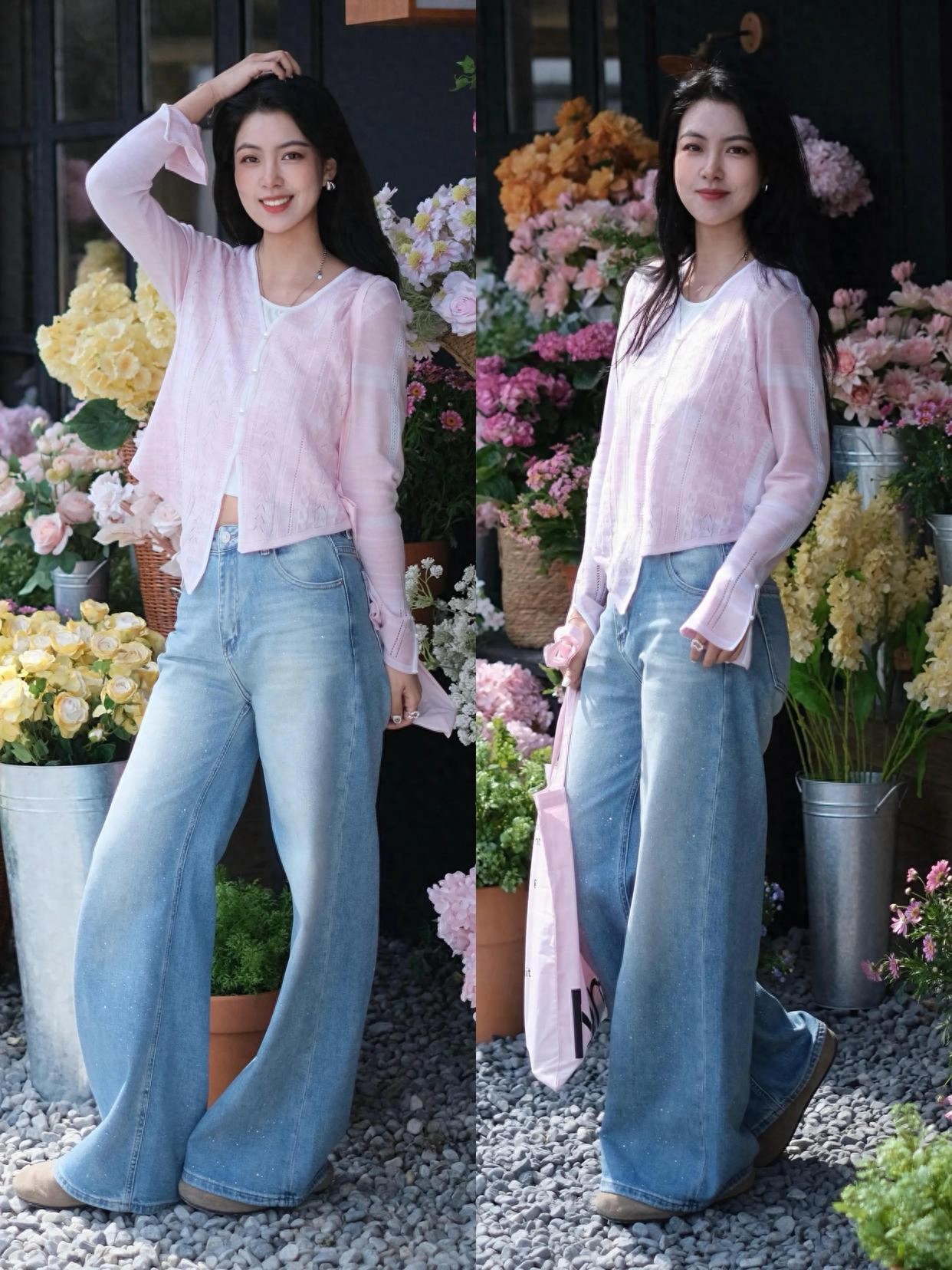 春日“万能搭”牛仔裤，衬衫针织衫都爱它！