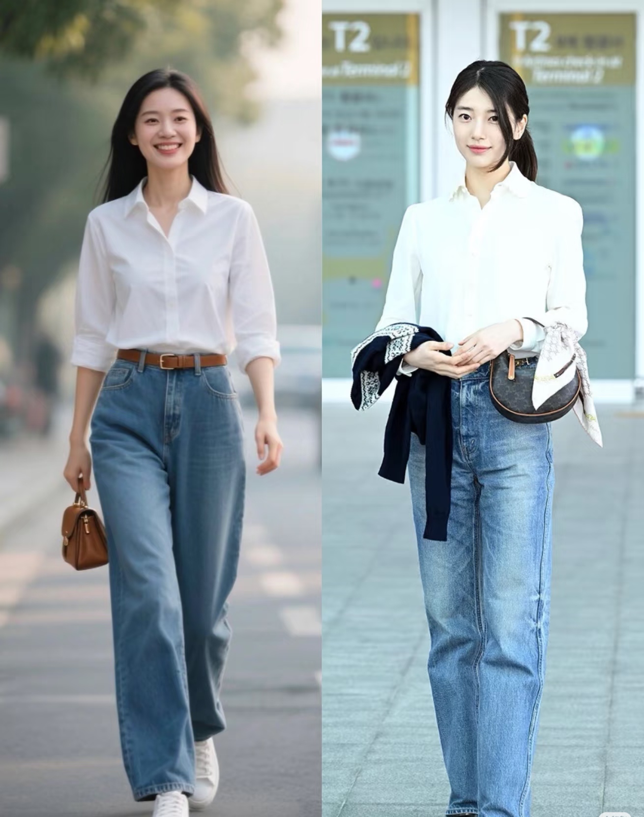 春日“万能搭”牛仔裤，衬衫针织衫都爱它！