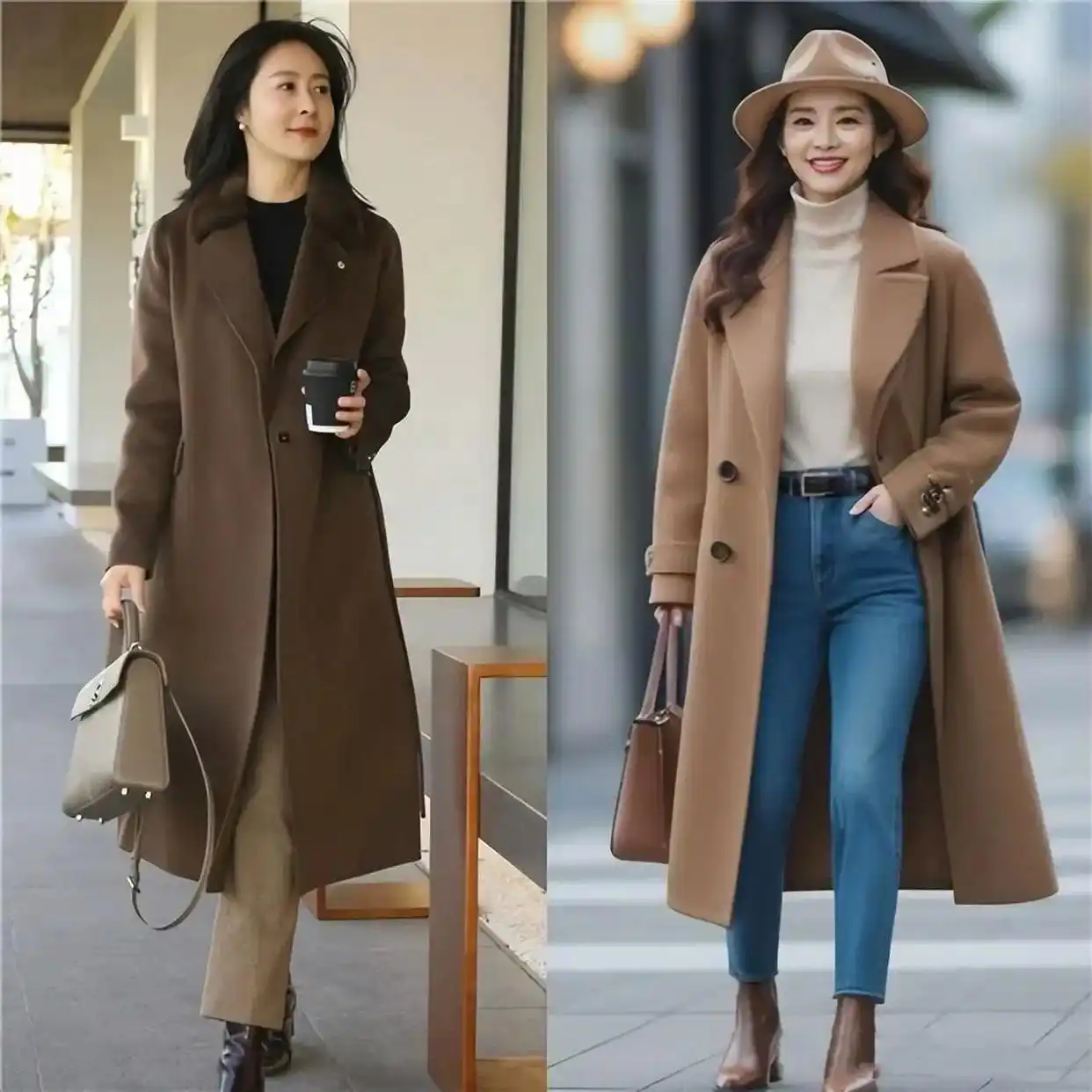 过年后，这样穿“短靴中筒靴+裙子长裤”超美，轻松提升你的气质