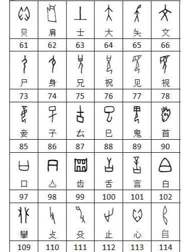 甲骨文识字对照表：解锁汉字三千年的象形密码