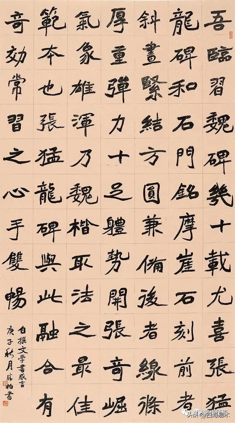 高手带我看展览,边看边讲,“云冈杯·魏碑书法双年展”获奖作品