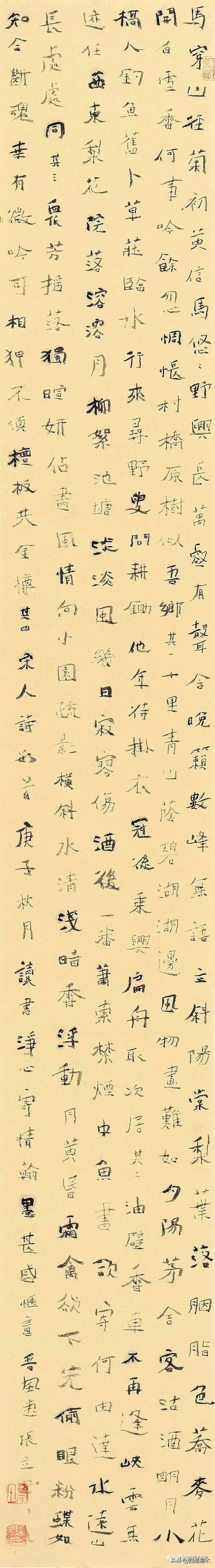 高手带我看展览,边看边讲,“云冈杯·魏碑书法双年展”获奖作品