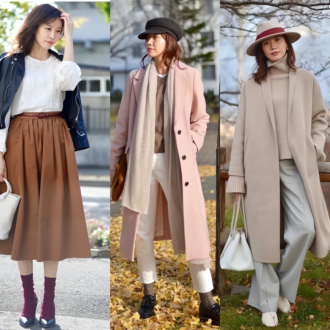 这不愧是40、50女人的穿衣典范！秋天叠穿不厚重，打造吸睛点